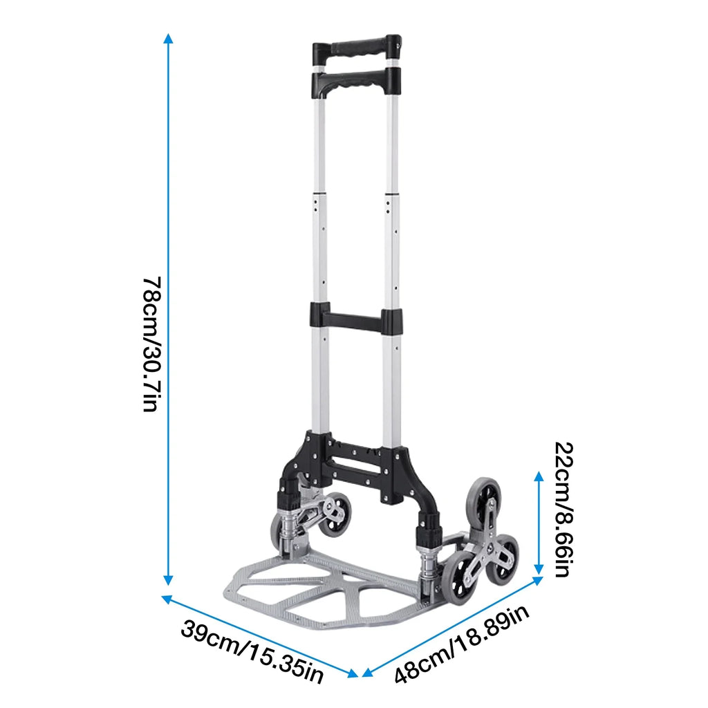 Trolley Moving Heavy Workplace, Portable Stairs Distribution Duty Folding Luggage, With | For Dolly | Collapsible Moving, Travel, Warehouse Wheels Truck Shopping, For