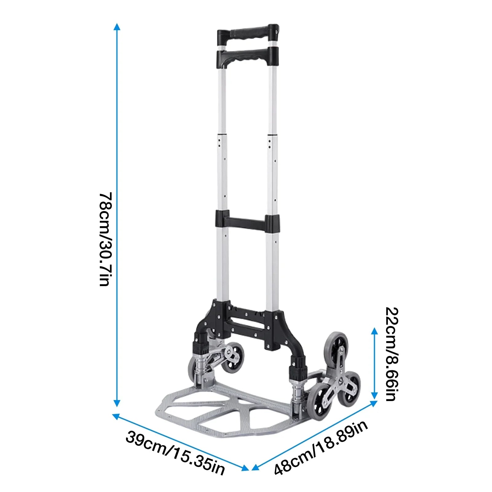 Trolley Moving Heavy Workplace, Portable Stairs Distribution Duty Folding Luggage, With | For Dolly | Collapsible Moving, Travel, Warehouse Wheels Truck Shopping, For