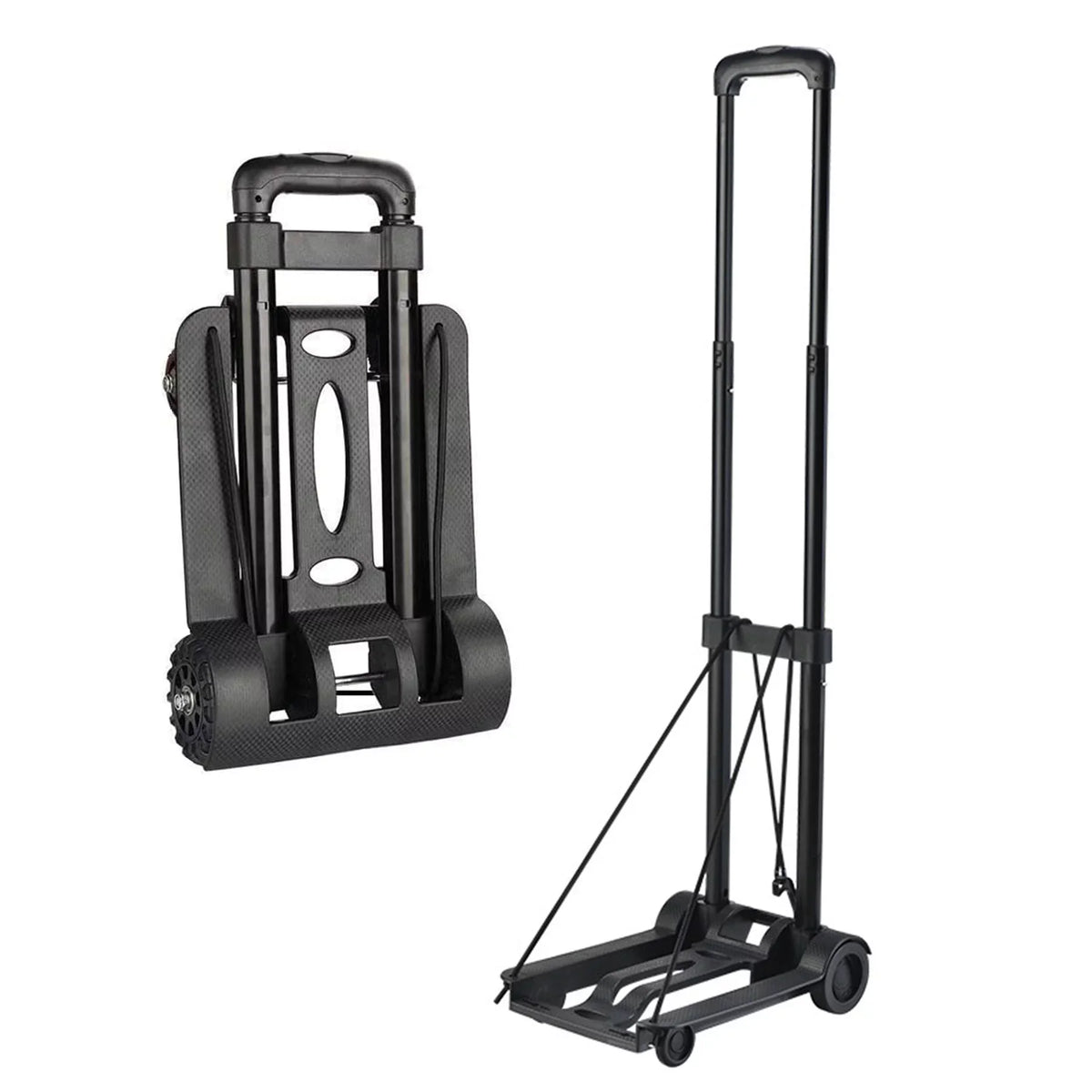 Luggage Big Moving Cart Utility Cart Platform with Travel Duty Office for Truck Use. Folding for Cart Hand Black and Cart Lightweight Capacity Collapsible siisll Wheels Folding Heavy for Home, Luggage