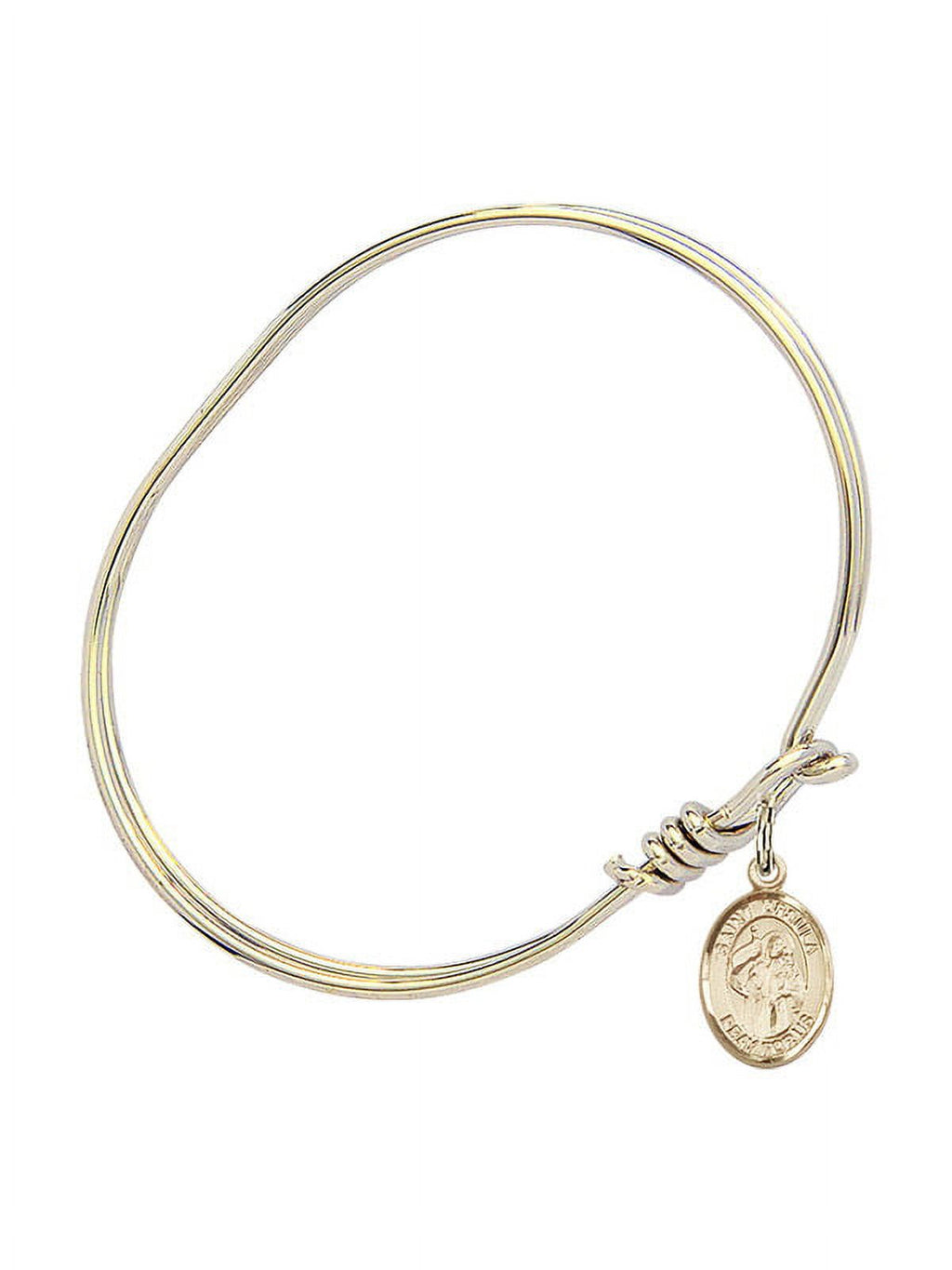 Ursula Hook inch Bangle w/ Gold-Filled in Bracelet Oval 3/4 5 St. Eye