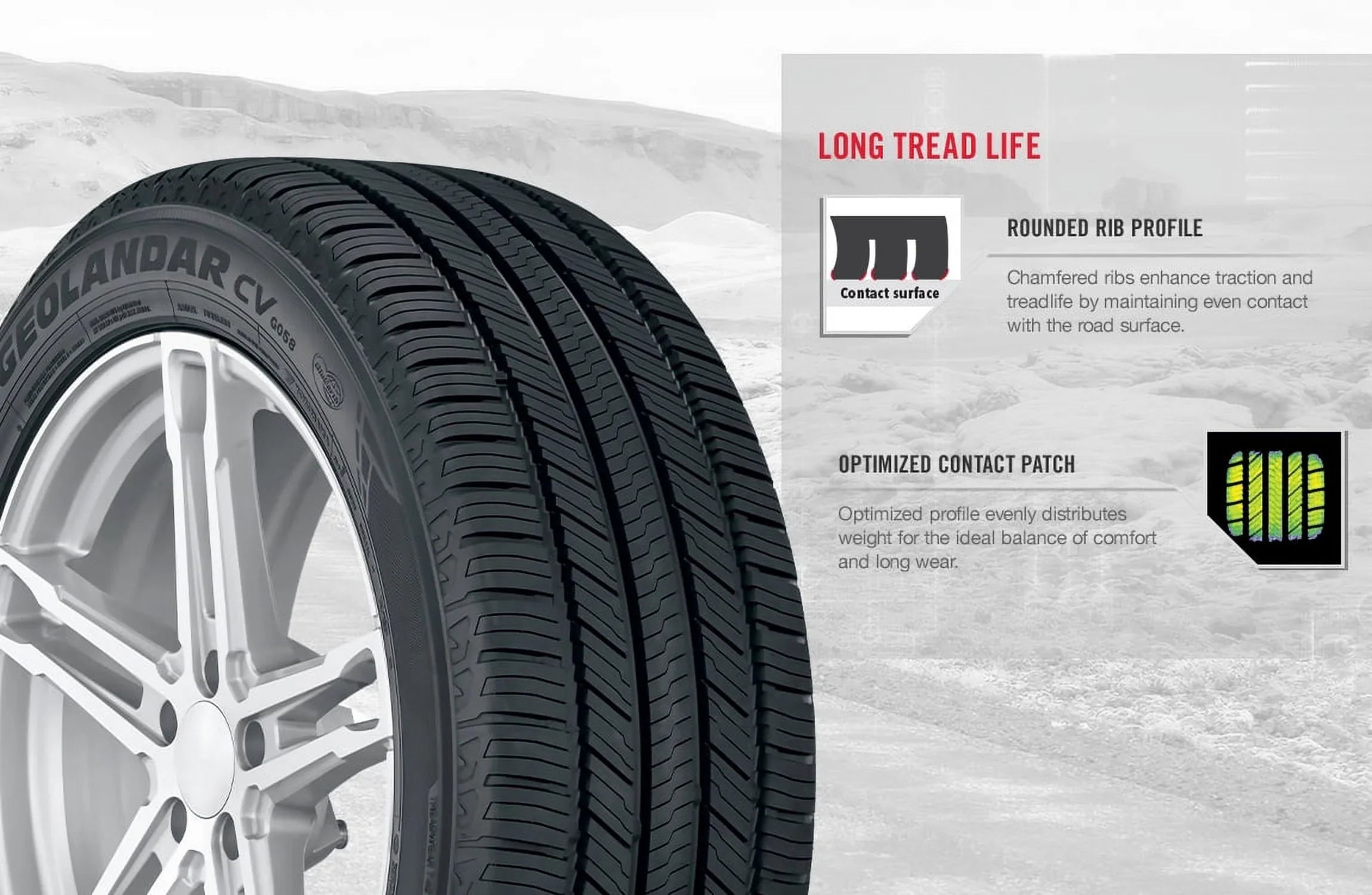 Geolandar G058 Tire Season 109V Yokohama 255/50R20XL All