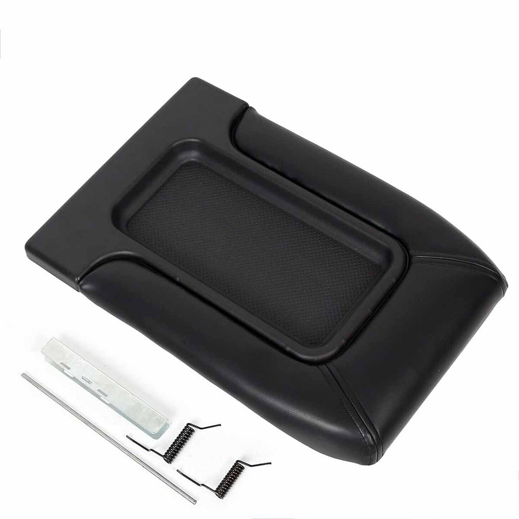 Silverado Sierra Black Center Console 2500 Lid Fit 19127364 For Latch Armrest 1999-2007 1500
