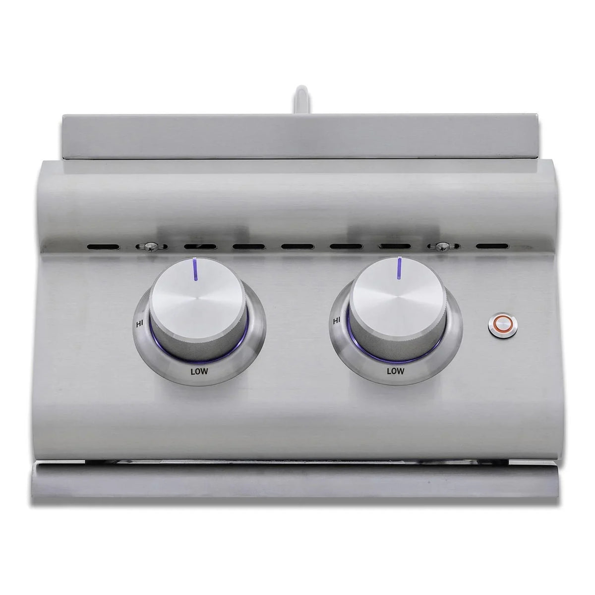 '- BLZ-SB2-LTE3-NG Burner Natural Premium Gas LTE+ Stainless Double Blaze Side Lid Steel W/