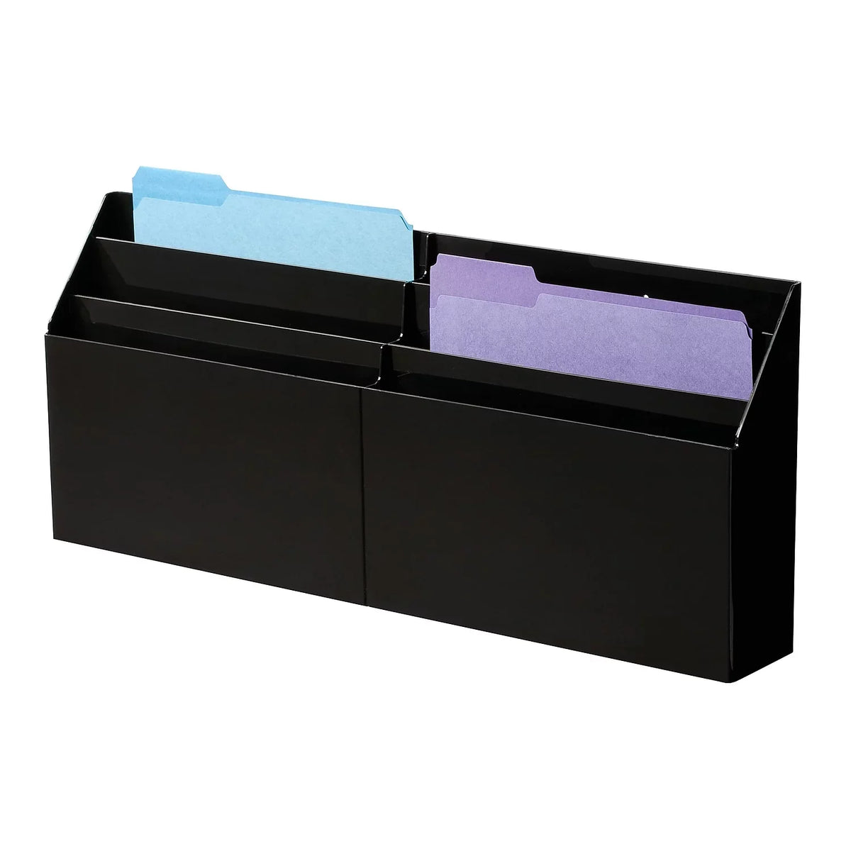 Rubbermaid x 5/8 x Organizer, Six-Pocket 96060ROS 24 1/2, 3/4 Black Optimizers 11 2