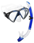 Aquatics Mask Cancun Blue Phantom Combo, Snorkel