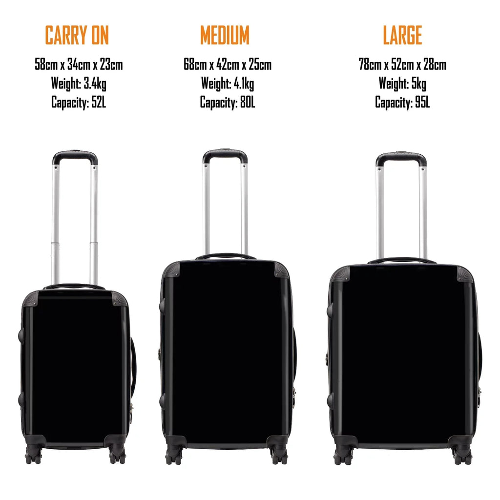 Bowie Luggage/Suitcase On Tour - Official Space - by David 52L Series Carry Rocksax