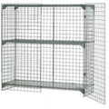 36 x x Wire in. Ventilated 184083 Global Mesh - Locker Security 24 Cage 36