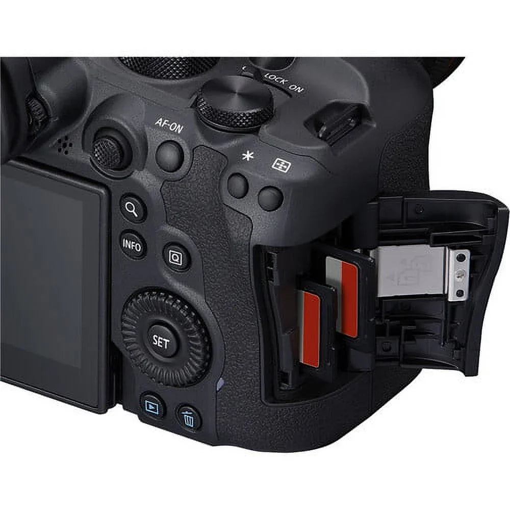 Charger + 24-105mm Card 64GB R6 + + Battery f/4-7.1 + Memory Photo Camera More Reader + External LPE6 Card Lens Light Mark Software x + 2 Case Corel + (5666C018) + Canon Mirrorless with