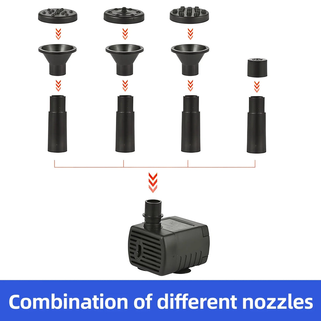 9.84ft Pond/pool/fish Pump Solar And Moisture Pipe Solar Solar PumpHuiop Arealer Stakes Moisture Nozzles Powered Pond Moisture 9.84ft Pond And Nozzles Fountain,Stakes Powered 160l/hRate 8 Powered