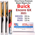 (Set Encore 3) Wiper w/Rear Performance Beam Buick of 2021 Wipers