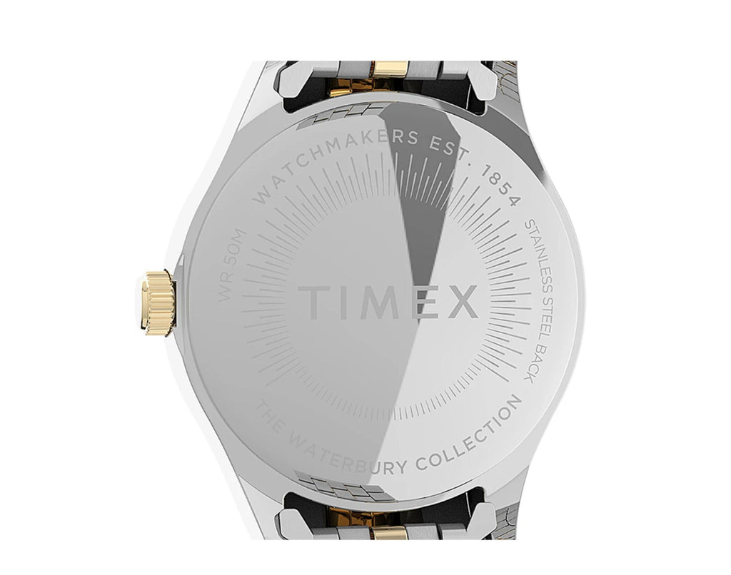Women's Watch Steel Swarovski� with Timex Bracelet Waterbury 34mm Crystals Legacy Stainless