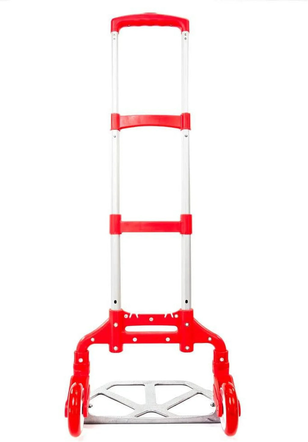 Push for Office,Travel (75kg) Luggage Use Trolley (Red) Auto, Cart Hand lbs Aluminium and Home, Folding Truck,Hand 165.35 Collapsible Portable Dolly