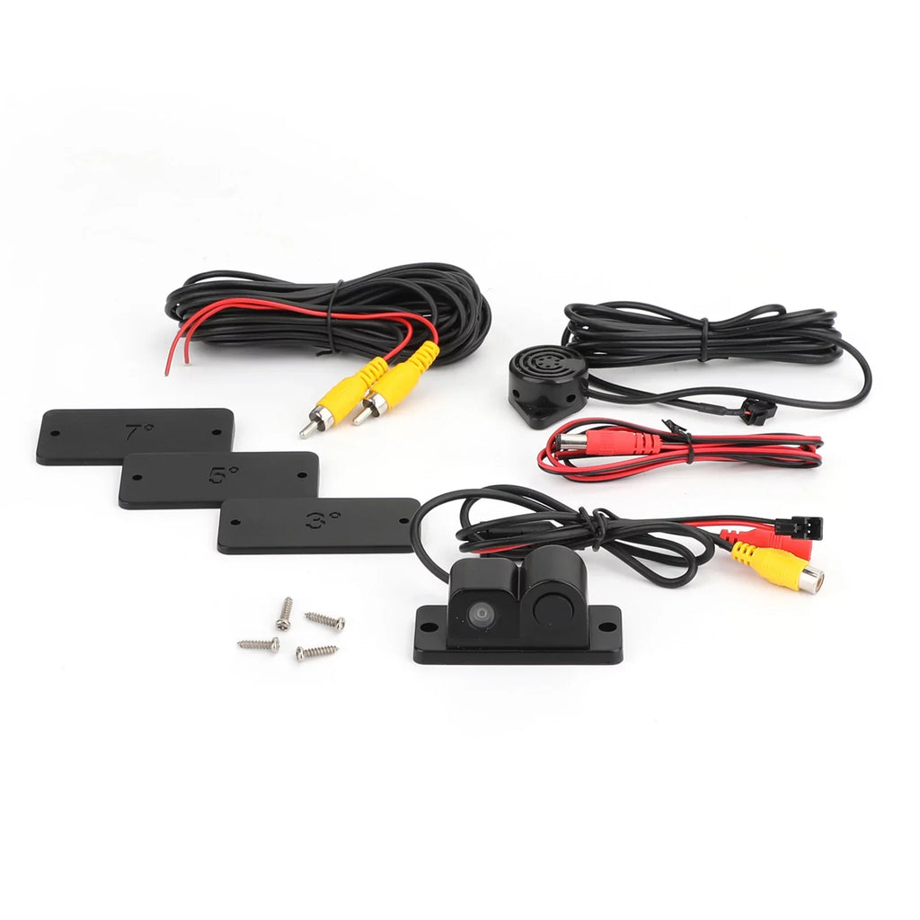 Camera Car Sound System Car + Kit Radar 3 Alarm + Sensor Rear in Park 1 View