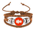 Landscape Jewelry Signs Leather Bracelet Reflected Wristband Architectural Urban Ornament Symbolize