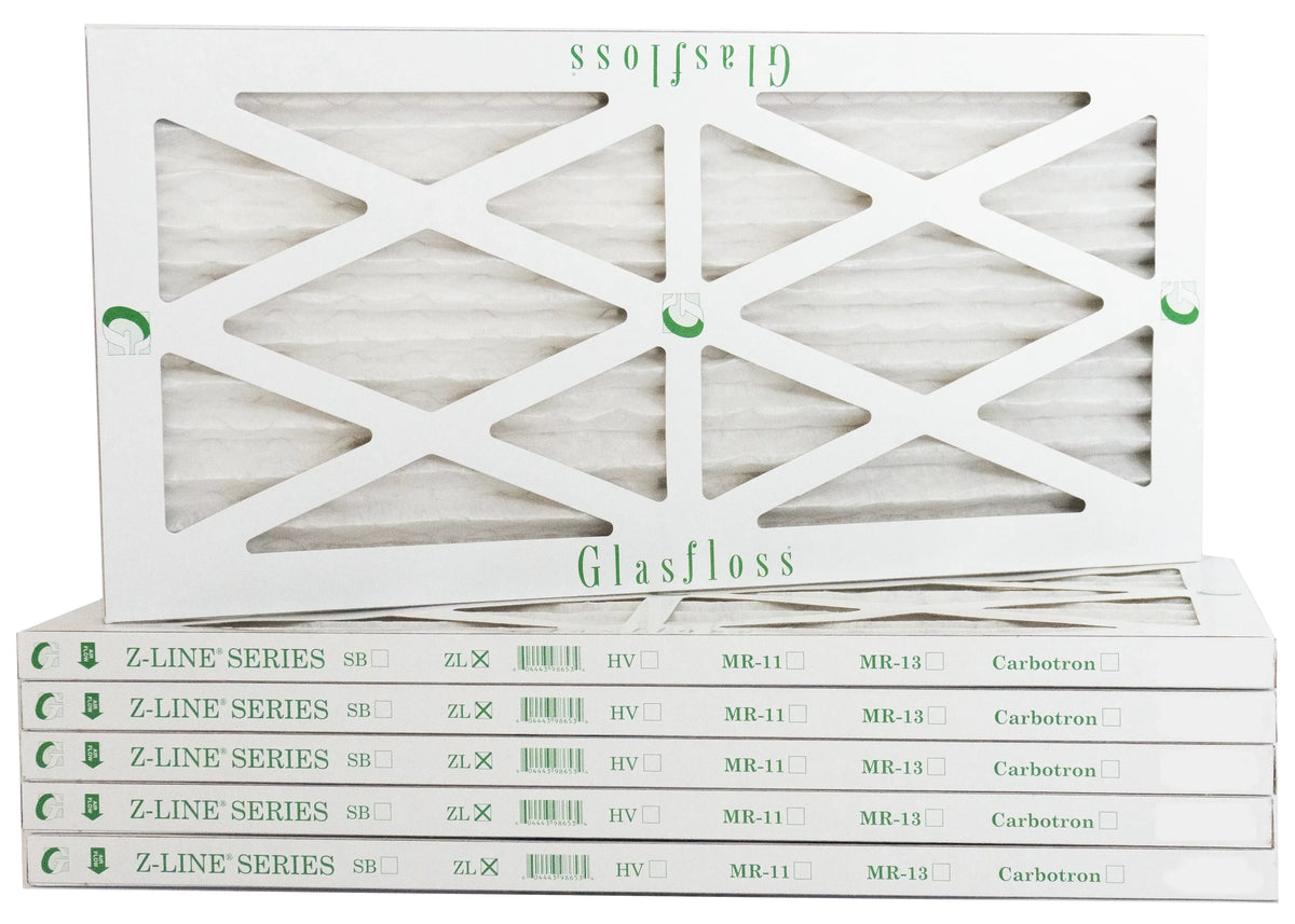 MERV - Made - 10 dimension: 23.5x7/8 5.5 in USA Furnace Filter Air x (Actual - Glasfloss -Qty:6 6x24x1 inch)