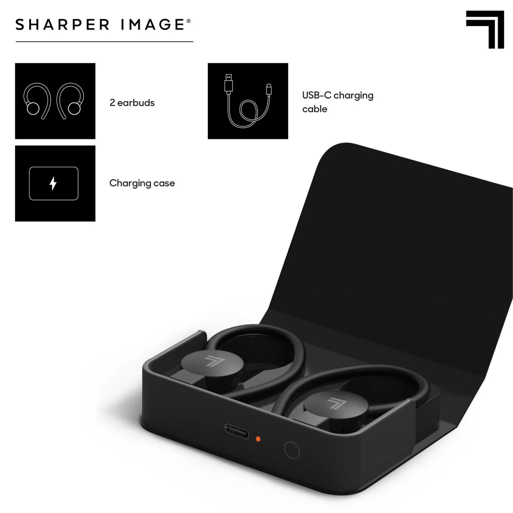 Black Wireless Qi Image® Case, Earbuds Sport Sharper Charging True Bluetooth SoundHaven® with