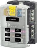 '- Block Bus 5025 Systems Cover Circuits with ST Blue and Negative 6 Blade Sea Fuse