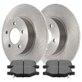 Passenger 2012-2016 Pads Dodge Grand AutoShack Kit Journey and Chrysler Ram Ceramic for 2013-2014 2013 Side Caravan Routan Country Driver 2015 2012-2016 Rotors Brake and & Town C/V Rear Replacement
