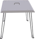 Burner Pit to Down 24 Stainless Deflector, Handle, Pit Fire Carrying Square 1.5mm x 24 and Heat Inch, 24x24x24 Cover w/Foldable Steel Fire in) Heat x (Square, Legs Thick, Cover Fire Push Pit 24