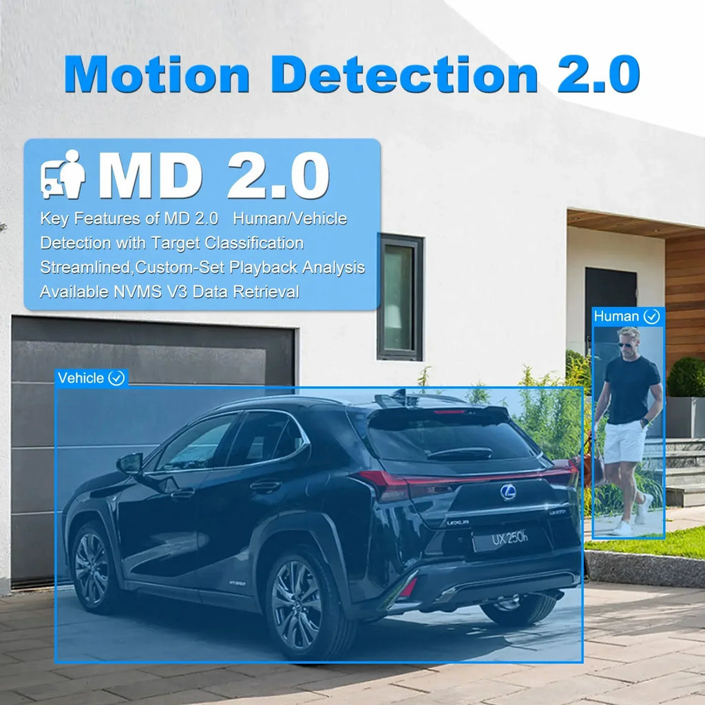 Mic Human Distance Support Camera IP66 Bullet Built ANPVIZ 4X H.265 Zoom in Vehicle IR 8MP Detection Camera 30M