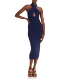 Womens Brook Ramy Bodycon Ribbed Out Cut Dress