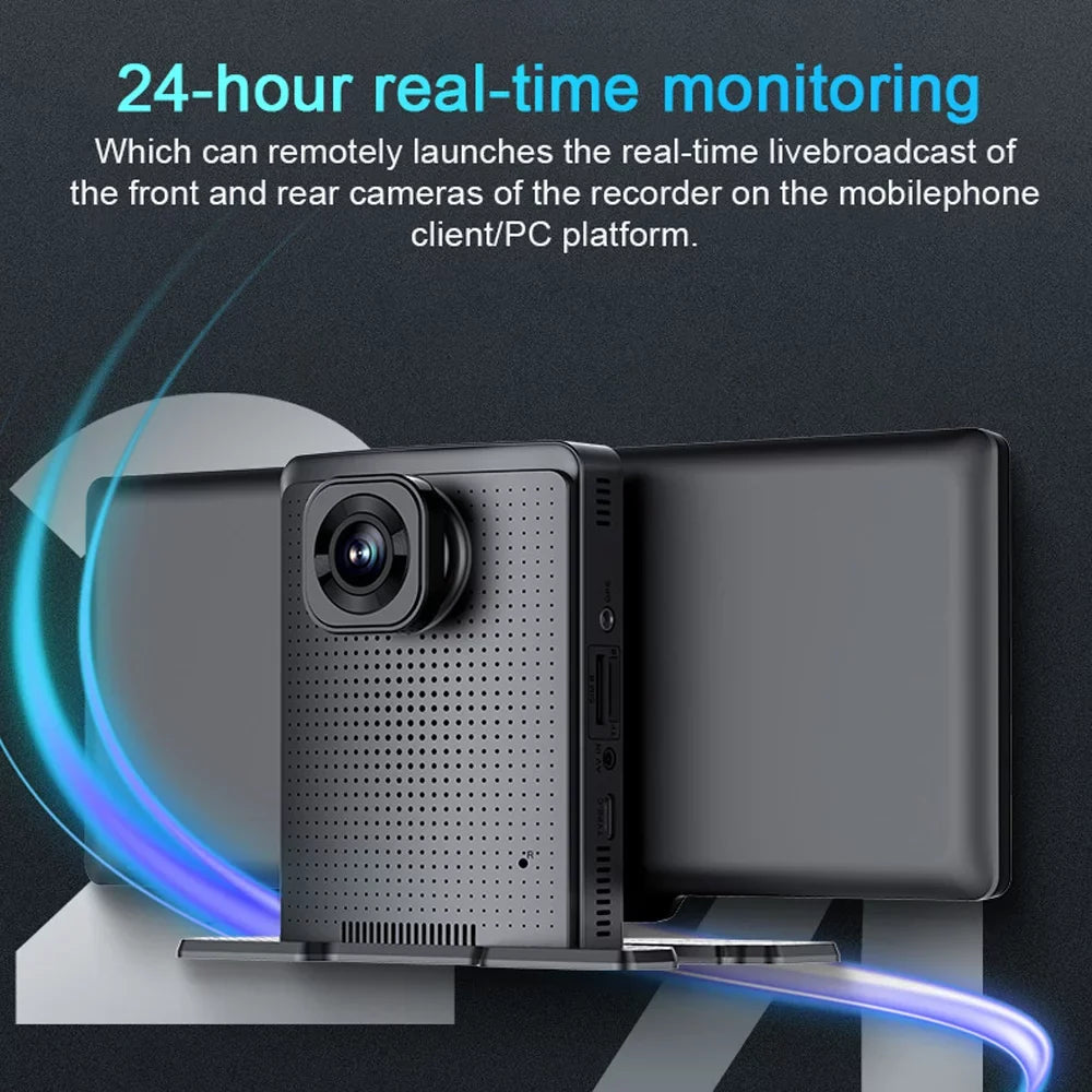 Night Degree Car Car Multi-language Cam Viewing Angle Navigation Dash Recorder Auto Dual Car Camcorder Lens Video Wide Docooler Positioning 170 System 10.26in Recorder Global