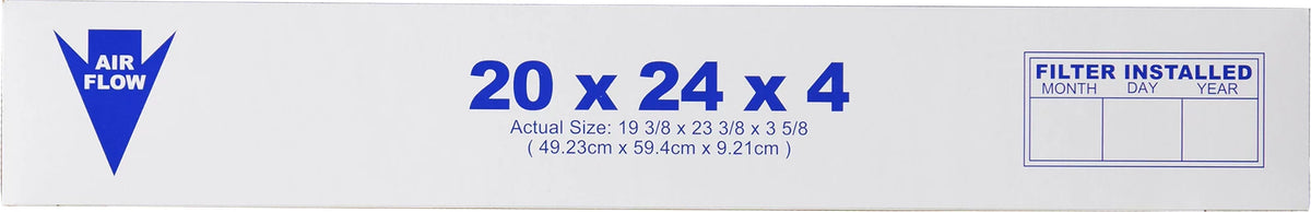 Filters 15 5/8) Nordic 20x24x4 MERV Air Carbon (3 1 Pleated Pack Plus Pure
