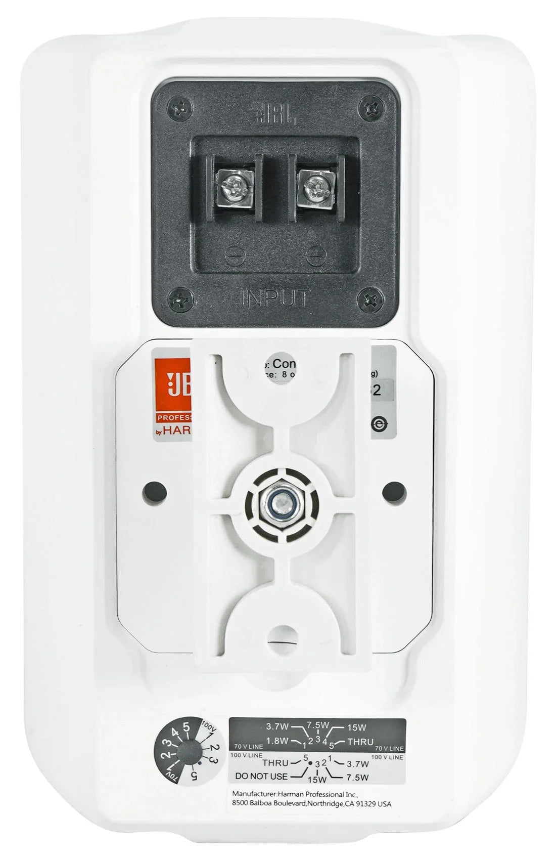 Wall Indoor/Outdoor (2) Control White Amp 70v Speakers Commercial + 23-1 3"