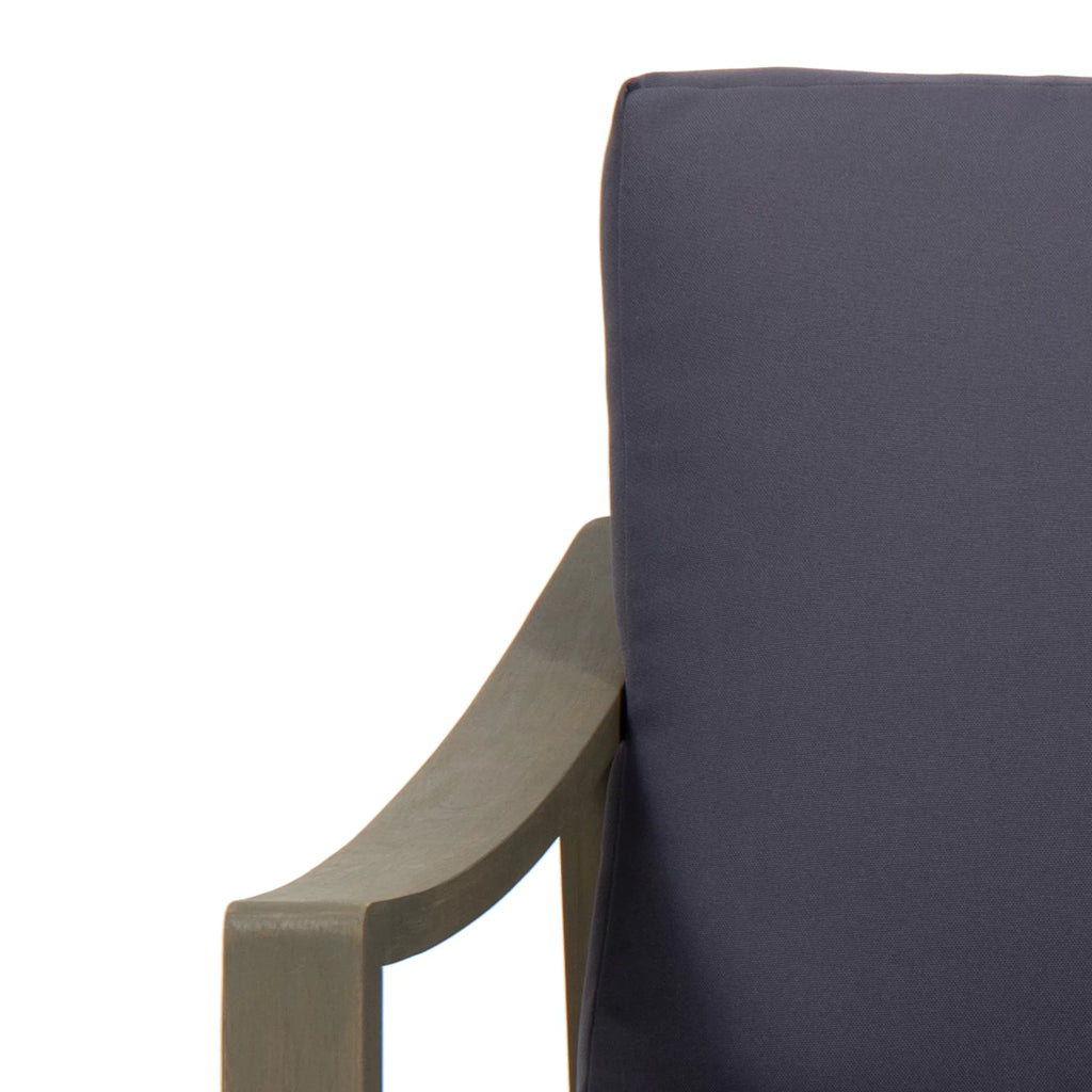 Gray Wood Dark and with 4 Seater Cushions, Set Johnlucas Studio Outdoor Acacia Gray Chat