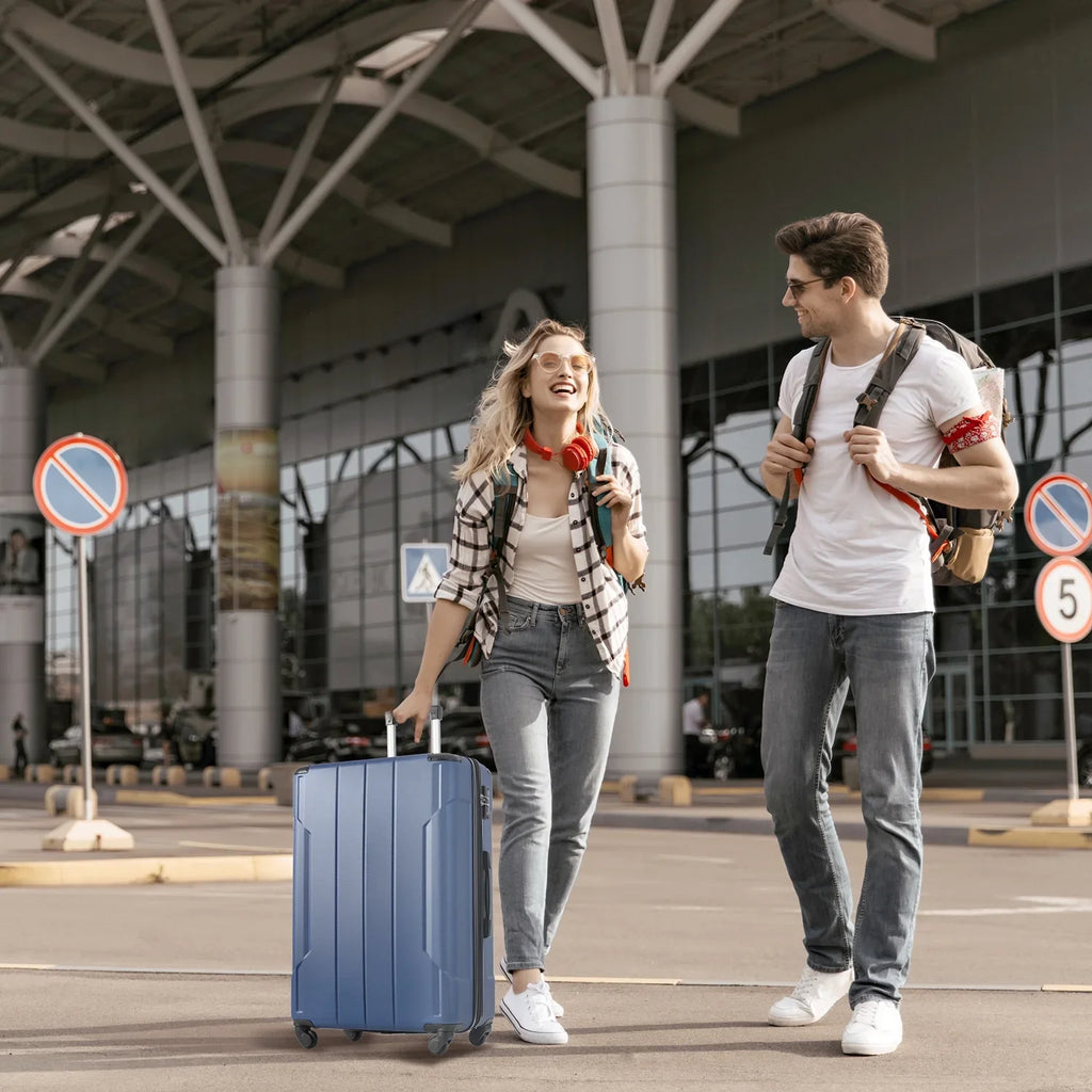 Suitcase, Luggage Suitcase Luggage Lock Hardshell Hardside with Spinner TSA Hardshell Lightweight, 360°Spinner Double Upright 20" Expandable