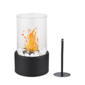 Fireplace Burning Gifts and Garden Bio Outdoor Balcony Smokeless Tabletop Indoor Bowl for Decor Time Fire Pit Fireplace Home Long Pot Bioethanol Birthday