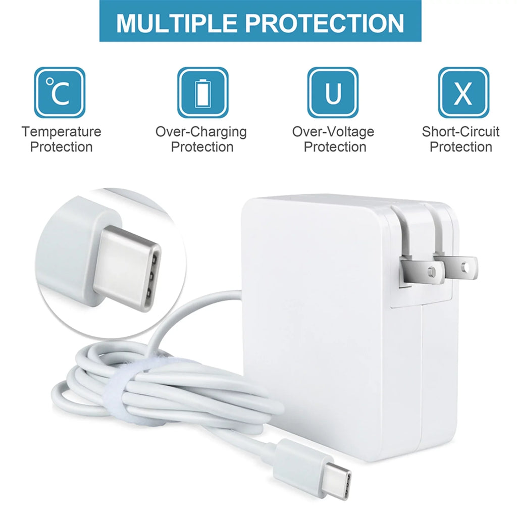 Replacement Type-C PSU P82G003 7390 Compatible Adapter Laptop 13 65W AC XPS KONKIN USB White 2-in-1 BOO Charger for
