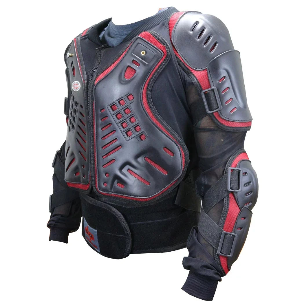 Full Body & Approved Motorcycle Red Armor Perrini - Jacket Medium Black