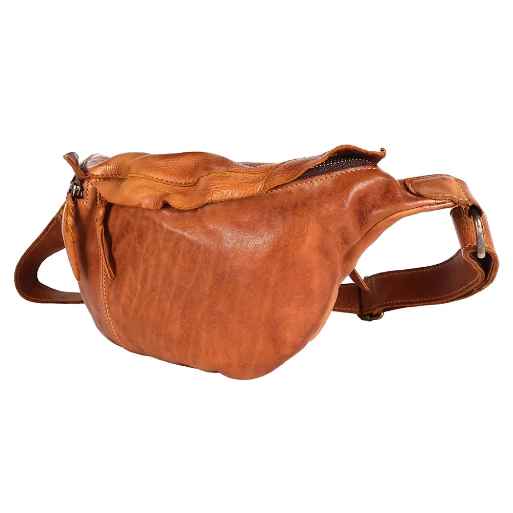 Leather Bag Purse Pack Nmbgm149B Western Women Never Mind Handbag Fanny Handmade Vintage Cowhide Genuine