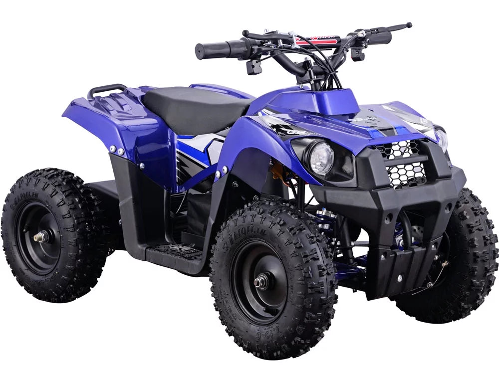 Monster MotoTec Battery 500W Powered Kids Four 36V Wheeler Blue