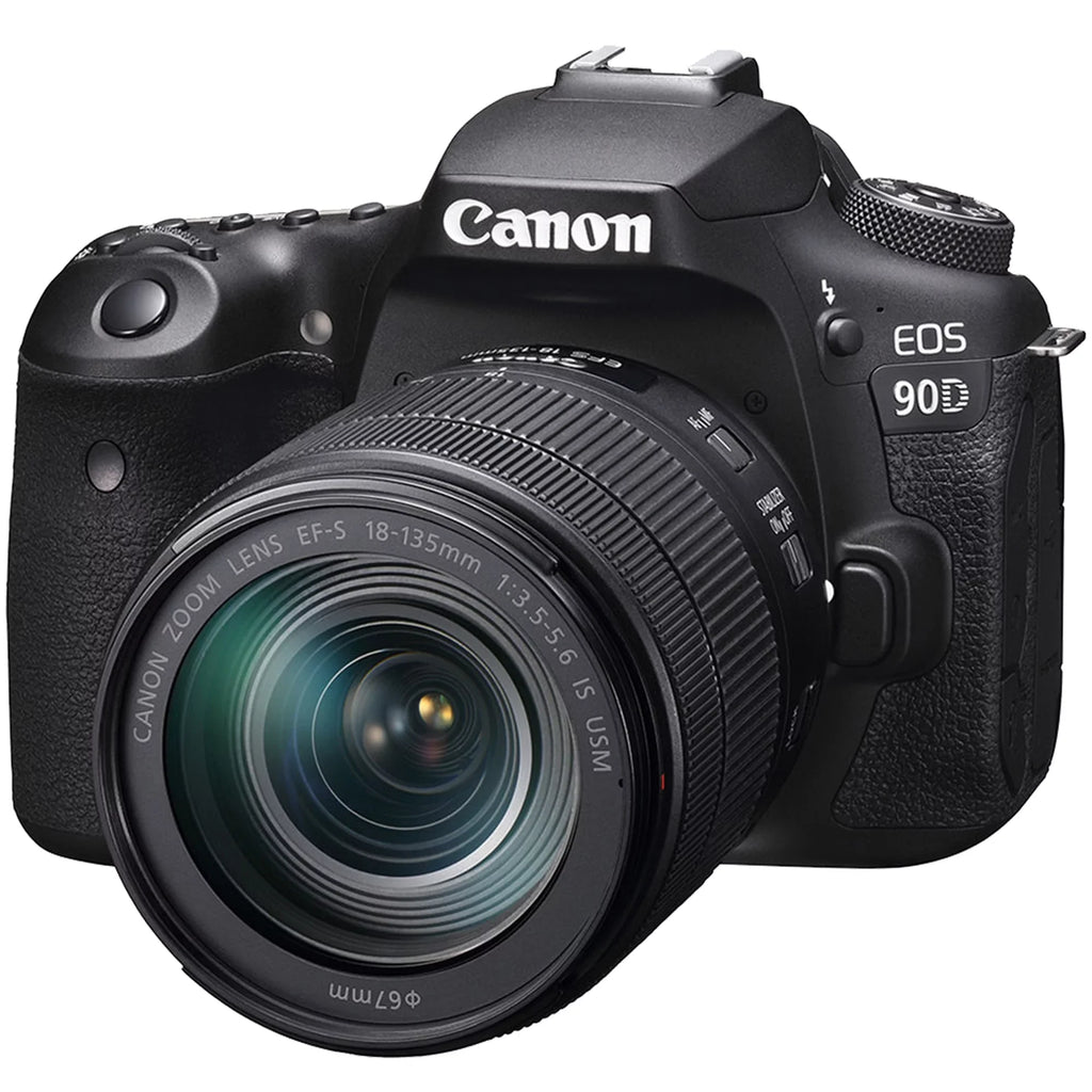 '+ Canon with 32GB Bundle Accessory Filter ZeeTech 90D Card + + + Flash + 18-135mm 3 SanDisk Camera Lens Pieces Case