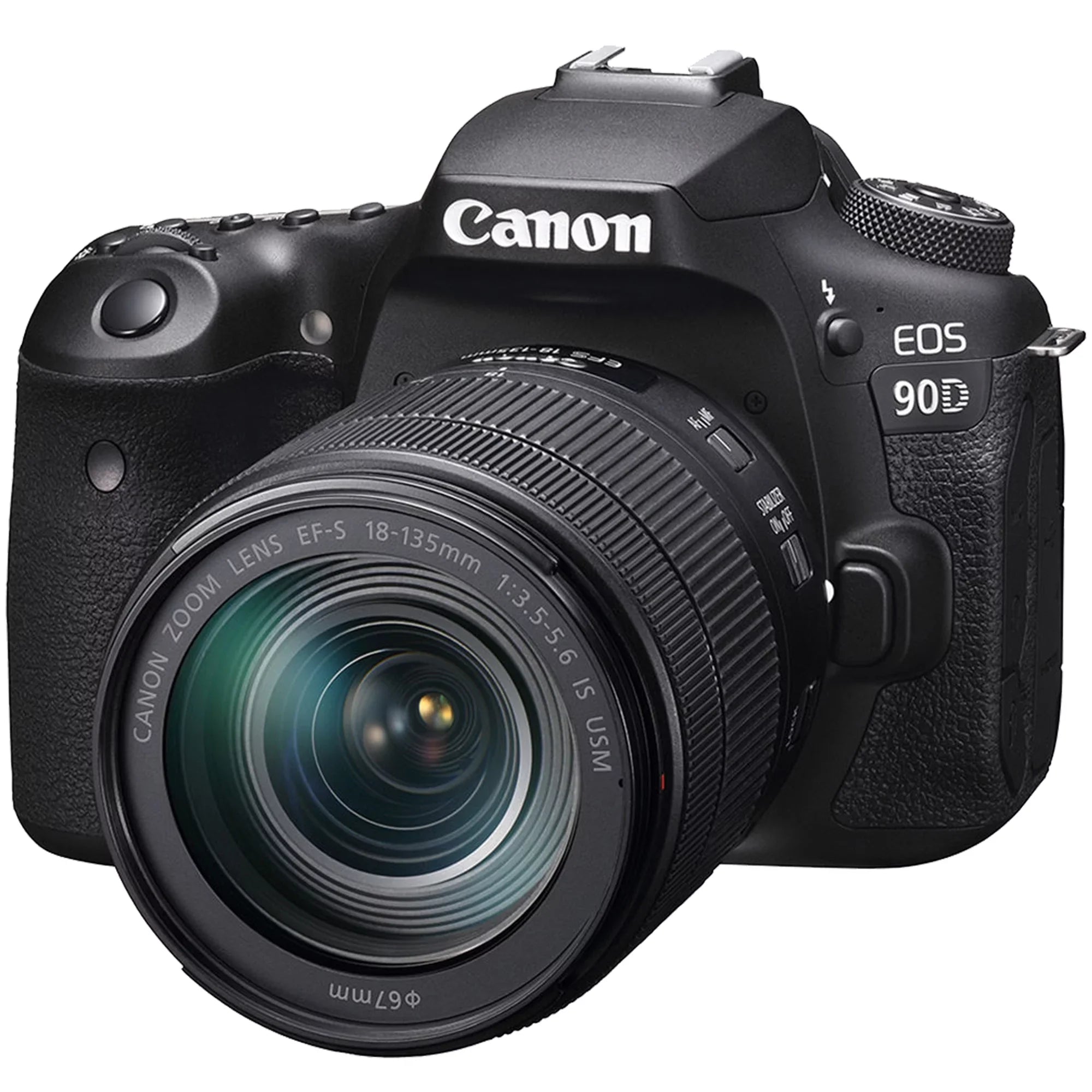 '+ Canon with 32GB Bundle Accessory Filter ZeeTech 90D Card + + + Flash + 18-135mm 3 SanDisk Camera Lens Pieces Case