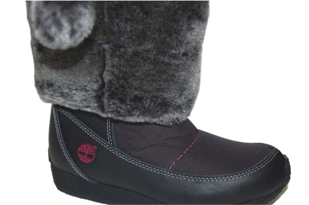 Preschool Tall 13.5 59794 Fur Timberland Medium Boot dimension Winterberry Youth US Black