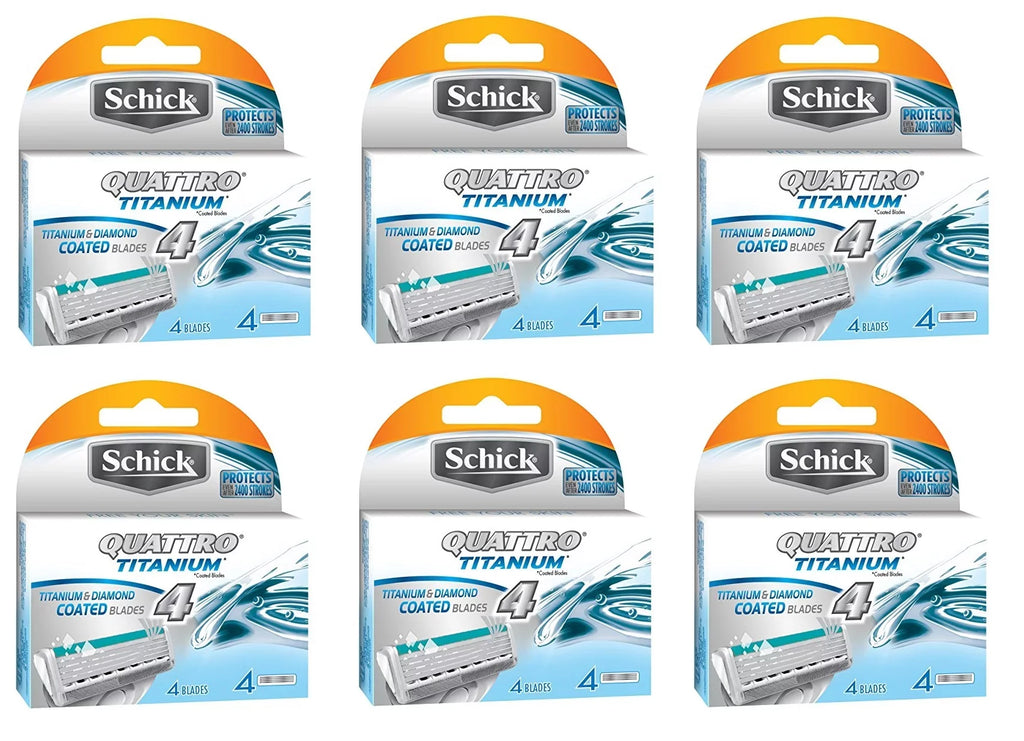 Refill Schick Count Quattro Titanium - + Ruler Cartridges Eyebrow 24
