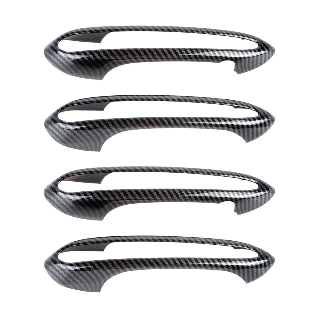 Xotic Style, Tech pieces) 1 Shield Fiber trims, 5 with Door Surround Handle Fits Exterior Set Series (4 G30 2018-up Carbon