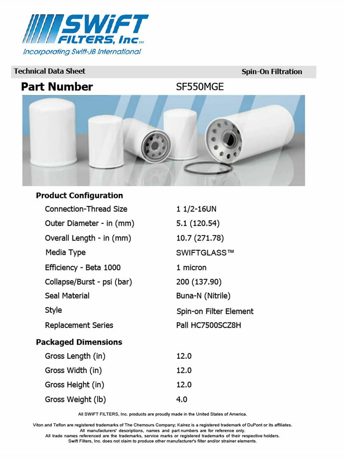 Direct Micron HF28752in-On FLEETGUARD Microglass Construction 1 Filter for Interchange Element