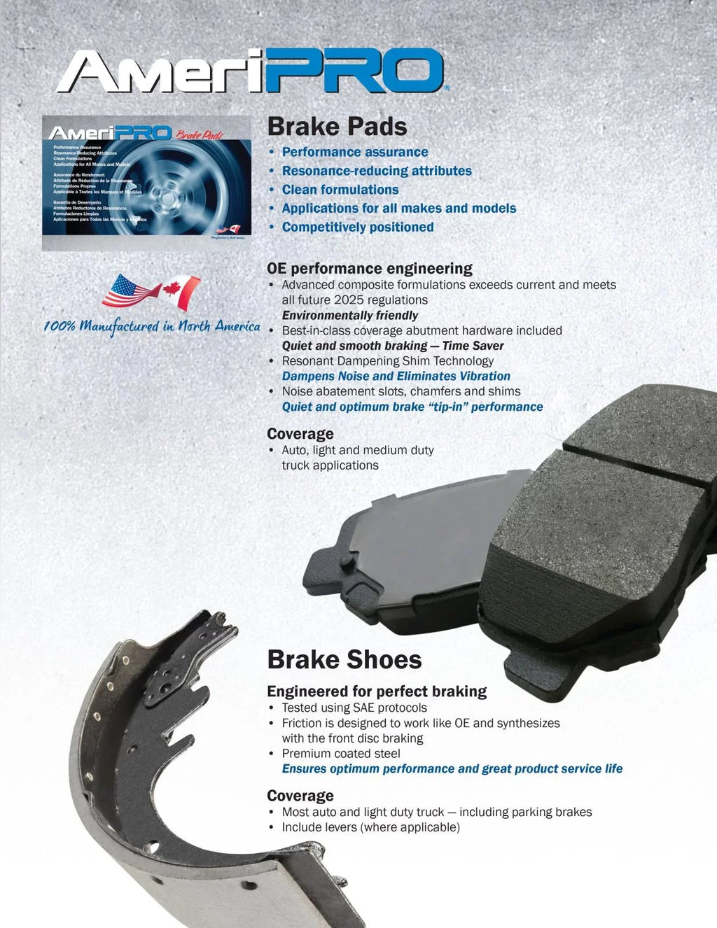 Pads 2.0L Ceramic AmeriPro 2019-2022 Premium Acura For Brake Disc Hadeware