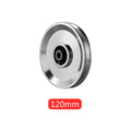 System Gym Part Equipment Cable for Bearing, Universal Pulley Abration Merchine, Nylon Gym Door Wheel Bearing Pulley Wearproof Garage and Equipment Replace 1Pack Universal 120mm/4.72in