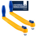 Sailboat Winch Plastic Floating 8" Handle, and Lightweight Lock�in Blue, Handle, Five - and Orange Fiberglass FO86-M2 Oceans Winch Mechanism, Strong, Reinforced Universal 2-Pack