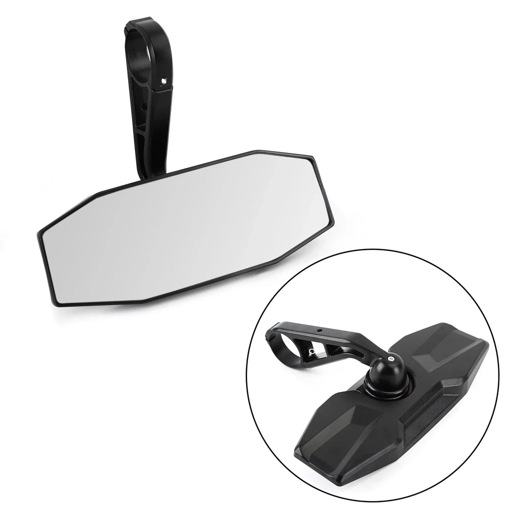 1.75" Clamp Mirror Genic Motor 10" View Polaris for XP Center Rear UTV RZR General 1000