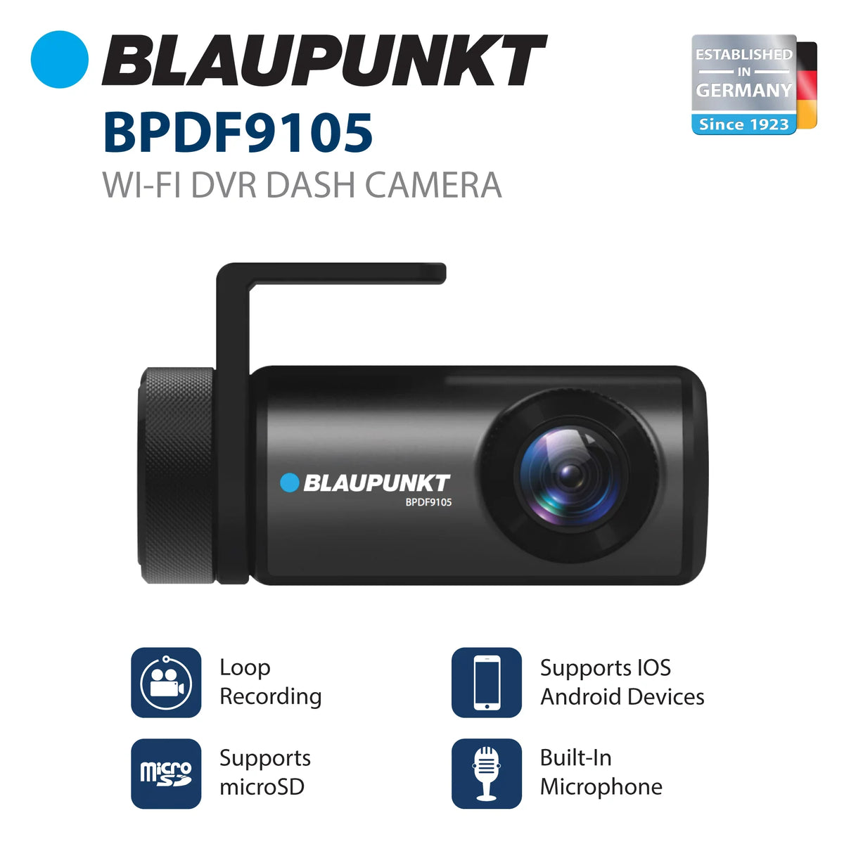 Wi-Fi Dash Android for iOS and Camera (BPDF9105) Blaupunkt DVR