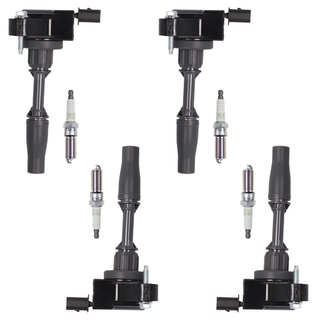 Fits Buick Sportback Regal Platinum Ignition Replacement 4 Plugs and for Set 2018 l4 2.0L UF680 Coils with Spark of