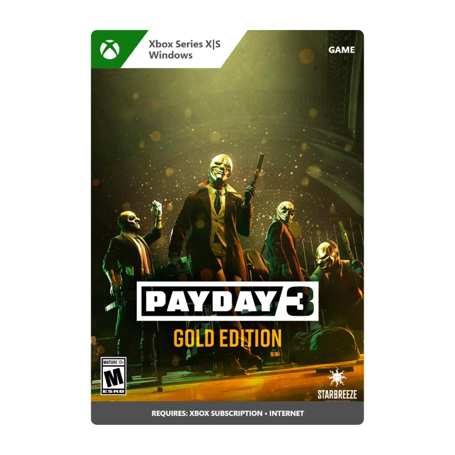 [Digital] Xbox Windows Payday 10 - X|S, Gold One, 3: Edition Xbox Series