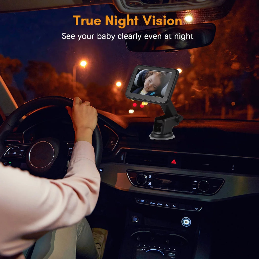 Wide Baby Car Inch 150° Dazzduo Wide Baby Seat Mirror 150° Baby View Seat Display Rear 5 5 Car Seat Baby View Seat Monitor Car Invigilator,Camera Car Vision Camera Mirror Inch Monitor 5 Display