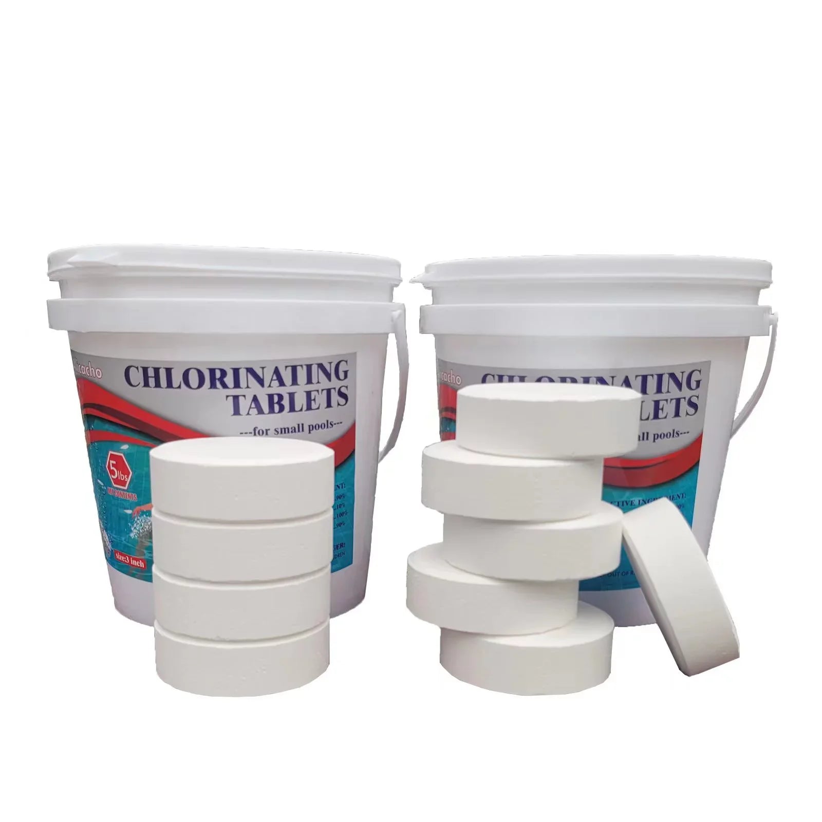 10LB Wrapped 3Inch 99% Swimming Tri-chlor Pool&Tub Chlorine Tablet Individually